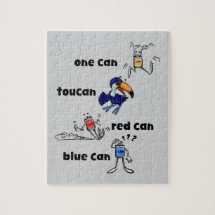 Ein Can Toucan Roter Can Blauer Can 110-Teile-Puzz Puzzle