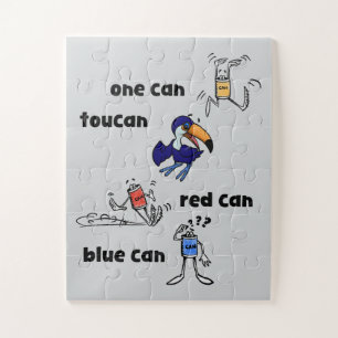 Ein Can Toucan Roter Can Blauer Can 30 Teile Puzzl Puzzle