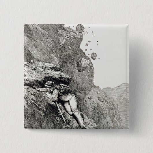 Ein Cannonade auf dem Matterhorn, 1862, 'vom Asc Button (Vorderseite)