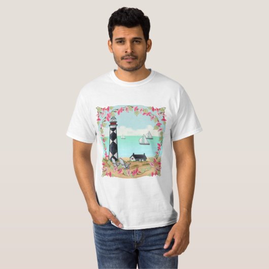 Ein Cape Lookout Lighthouse T - Shirt (Vorne ganz)