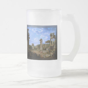 Ein Capriccio des Forum Romanum von Giovanni Panni Mattglas Bierglas