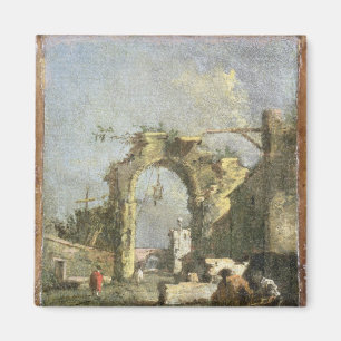 Ein Capriccio - Ruinen, 18. Jahrhundert Magnet
