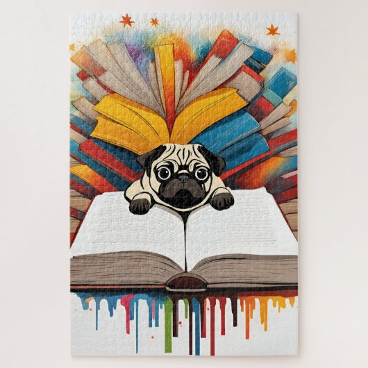 Ein Carlin-Welpe Puzzle (Vertikal)