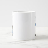 Ein Cartoon Brontosaurier verkleidete sich als Fra Jumbo-Tasse (Vorderseite)
