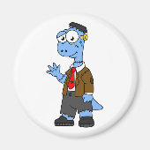 Ein Cartoon Brontosaurier verkleidete sich als Fra Magnet (Vorne)