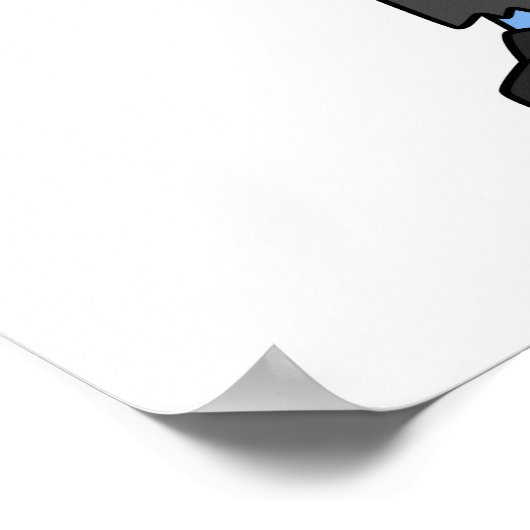 Ein Cartoon Brontosaurier verkleidete sich als Fra Poster (Ecke)