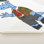 Ein Cartoon Brontosaurier verkleidete sich als Fra Sherpadecke (3/4)