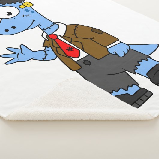 Ein Cartoon Brontosaurier verkleidete sich als Fra Sherpadecke (3/4)