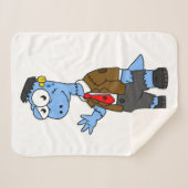 Ein Cartoon Brontosaurier verkleidete sich als Fra Sherpadecke (Vorderseite (Horizontal))