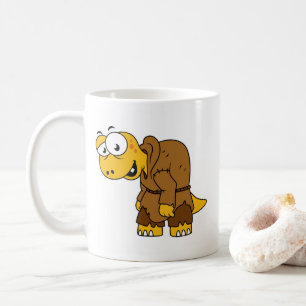 Ein Cartoon Dinosaurier Hunchback. Kaffeetasse