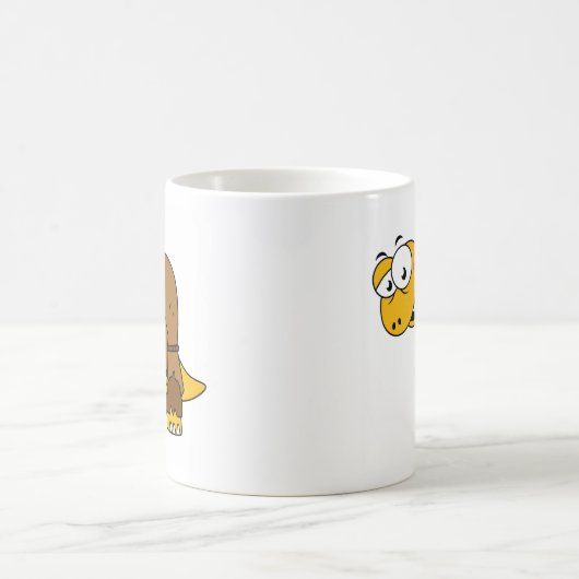 Ein Cartoon Dinosaurier Hunchback. Kaffeetasse (Mittel)