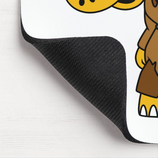 Ein Cartoon Dinosaurier Hunchback. Mousepad (Ecke)