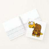 Ein Cartoon Dinosaurier Hunchback. Notizblock (Innenseite)