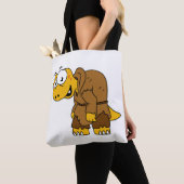Ein Cartoon Dinosaurier Hunchback. Tasche (Von Nahem)
