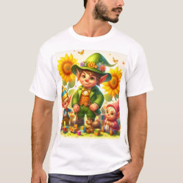 ein Cartoon eines kleinen Jungen und eines Mädchen T-Shirt