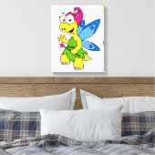 Ein Cartoon Fairysaur Dinosaurier. Leinwanddruck (Insitu (Schlafzimmer))