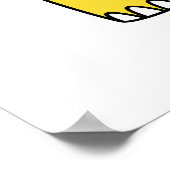 Ein Cartoon Fairysaur Dinosaurier. Poster (Ecke)