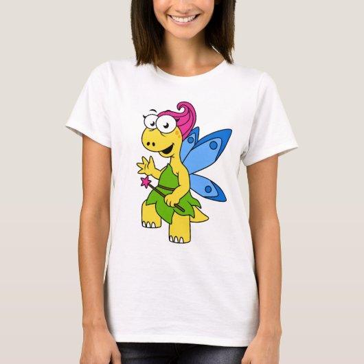 Ein Cartoon Fairysaur Dinosaurier. T-Shirt (Vorderseite)