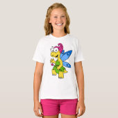 Ein Cartoon Fairysaur Dinosaurier. T-Shirt (Vorne ganz)