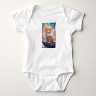 Ein Cartoon für eine Katze Baby Strampler