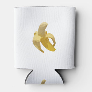 Ein Cartoon Gezeichnet Banane halbgeschält Dosenkühler