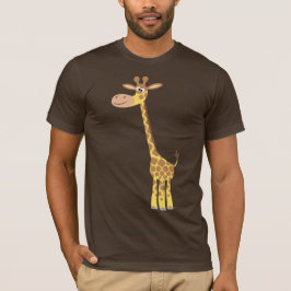 Ein Cartoon-Giraffe-T - Shirt