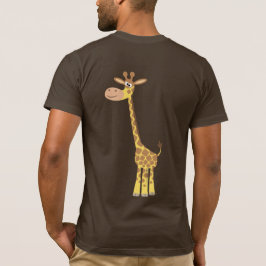 Ein Cartoon-Giraffe-T - Shirt (hinten)