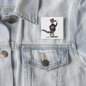Ein Cartoon Iguanodon Clerk. Button (Beispiel)