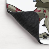 Ein Cartoon Iguanodon Clerk. Mousepad (Ecke)