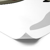 Ein Cartoon Iguanodon Clerk. Poster (Ecke)