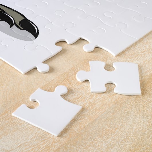 Ein Cartoon Iguanodon Clerk. Puzzle (Seite)