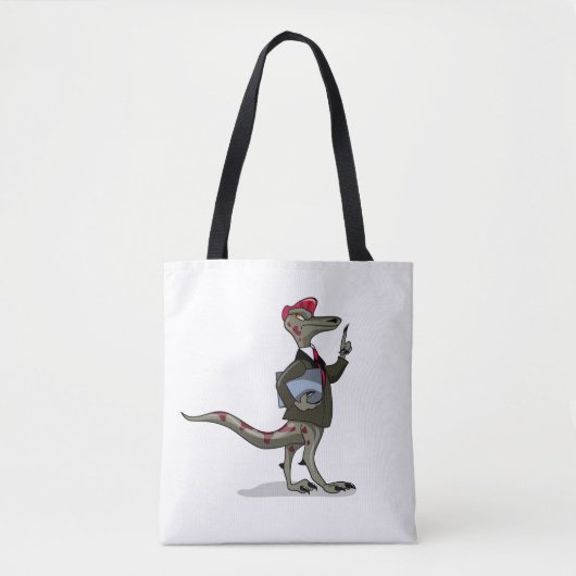 Ein Cartoon Iguanodon Clerk. Tasche (Vorderseite)