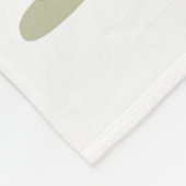 Ein Cartoon Iguanodon Dinosaurier, der Yoga macht. Fleecedecke (Ecke)