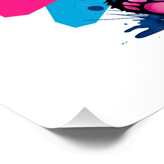 Ein Cartoon Panda no 1 Glossy Poster (Ecke)