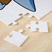 Ein Cartoon Parasaurolophus, der als Zombie verkle Puzzle (Seite)