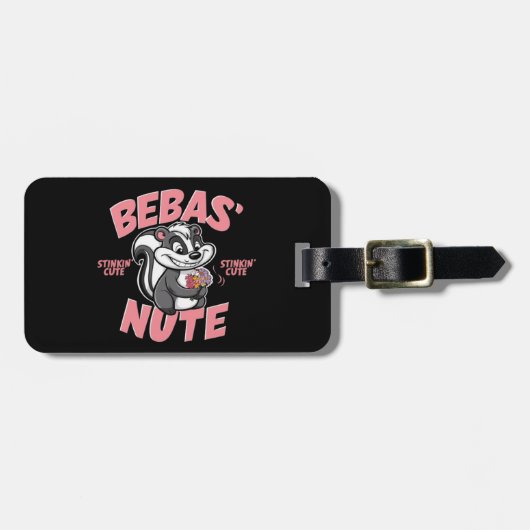 Ein Cartoon schlich mit einem frechen Grinsen Gepäckanhänger (Vorderseite horizontal)