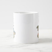 Ein Cartoon Stegosaurus verkleidete sich als Mama. Jumbo-Tasse (Vorderseite)