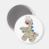 Ein Cartoon Stegosaurus verkleidete sich als Mama. Magnet (Vorderseite/Rückseite)