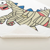 Ein Cartoon Stegosaurus verkleidete sich als Mama. Sherpadecke (3/4)