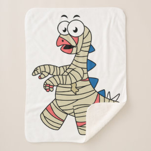 Ein Cartoon Stegosaurus verkleidete sich als Mama. Sherpadecke
