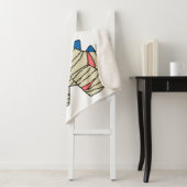 Ein Cartoon Stegosaurus verkleidete sich als Mama. Sherpadecke (Beispiel)