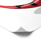 Ein Cartoon Tyrannosaur Rex verkleidet als Napoleo Poster (Ecke)