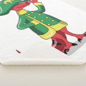 Ein Cartoon Tyrannosaur Rex verkleidet als Napoleo Sherpadecke (3/4)