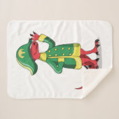 Ein Cartoon Tyrannosaur Rex verkleidet als Napoleo Sherpadecke (Vorderseite (Horizontal))