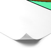 Ein Cartoon Tyrannosaurus Rex Caveman. Poster (Ecke)