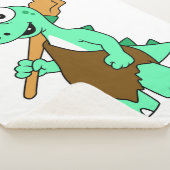 Ein Cartoon Tyrannosaurus Rex Caveman. Sherpadecke (3/4)