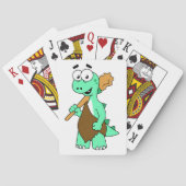 Ein Cartoon Tyrannosaurus Rex Caveman. Spielkarten (Rückseite)