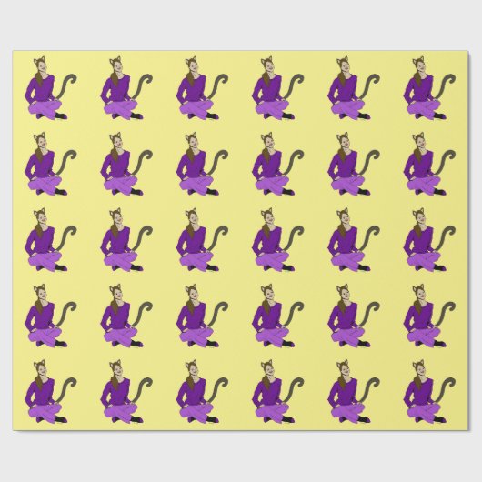 ein Catgirl Geschenkpapier (Flach)