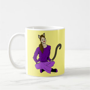 ein Catgirl Kaffeetasse