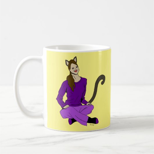 ein Catgirl Kaffeetasse (Links)